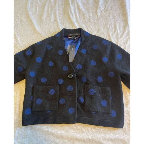 Marc by Marc Jacobs size large cropped sweater cardigan quarter sleeve - NEW - Picture 1 of 6